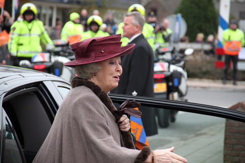 Koningin Beatrix op bezoek in Toldijk