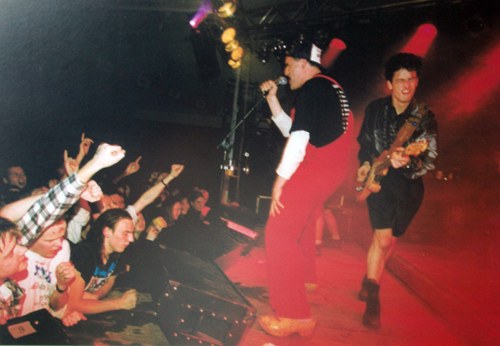 Hendrik Haverkamp en Jovink op het eerste Achterhoeks Klasse Gala in de Broekstraat in Hummelo (1996)