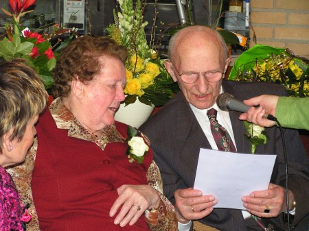 Echtpaar Bosman-Van Vlaanderen 60 jaar getrouwd (Hyndendael)