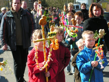 Palmpaasoptocht in Hummelo