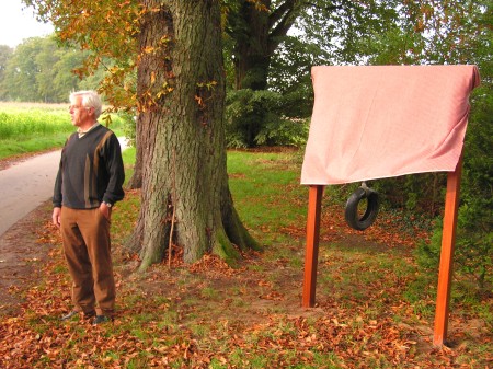 Onthulling informatiebord Stichting Wandelpaden