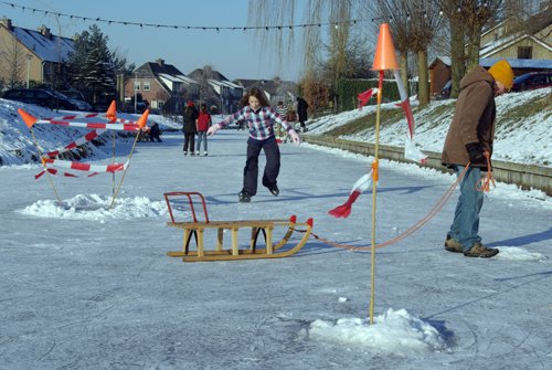 Schaatsen op de Weppel in Hummelo