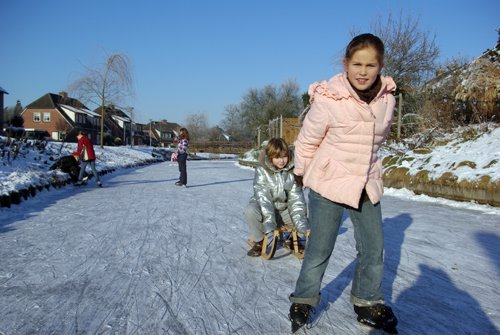 Schaatsen op de Weppel in Hummelo