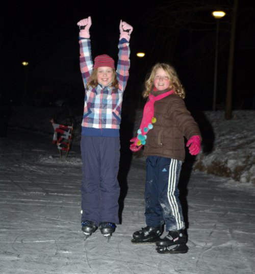 Schaatsen op de Weppel in Hummelo