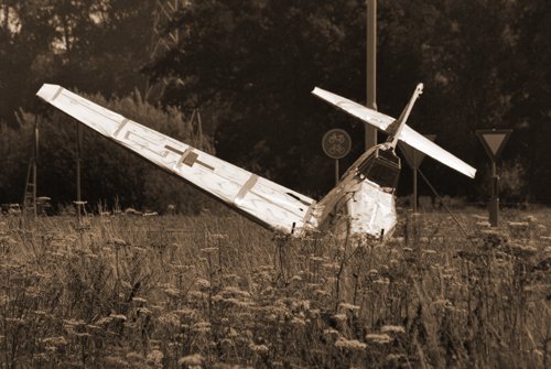 Neergestort vliegtuig in Hummelo