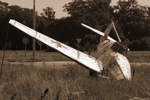 Neergestort vliegtuig in Hummelo