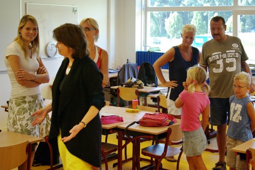 Eerste schooldag nieuwe Woordhof