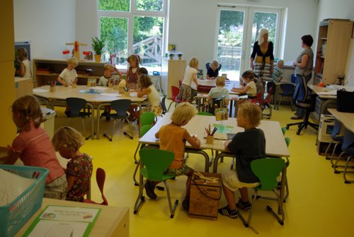 Eerste schooldag nieuwe Woordhof