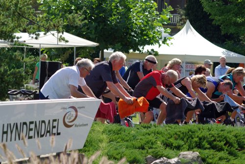 Spaanse Vuelta (Ronde van Spanje) door Hummelo: Spinning bij Hyndendael