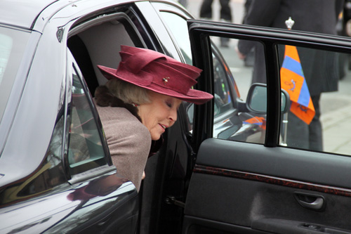 Koningin Beatrix op bezoek in Toldijk