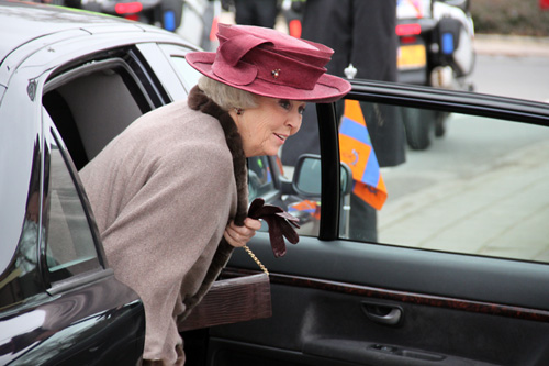 Koningin Beatrix op bezoek in Toldijk