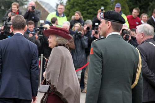 Koningin Beatrix op bezoek in Toldijk