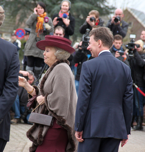 Koningin Beatrix op bezoek in Toldijk