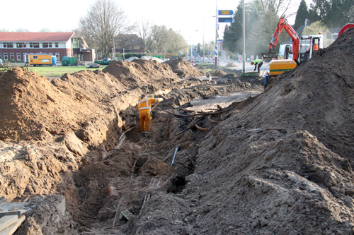 Aanleg rondweg Hummelo (19-4-2013)