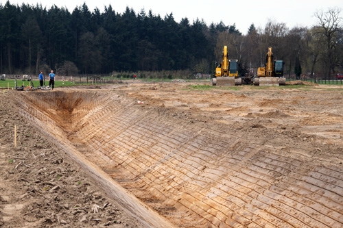 Aanleg rondweg Hummelo (21-4-2013)