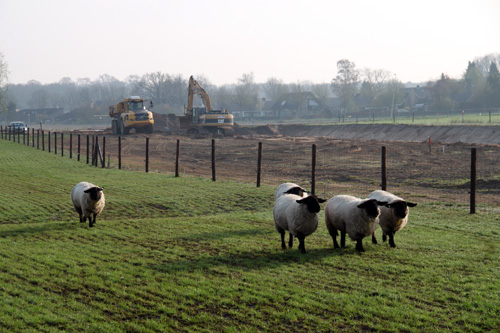 Aanleg rondweg Hummelo (24-4-2013)