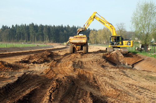 Aanleg rondweg Hummelo (25-4-2013)