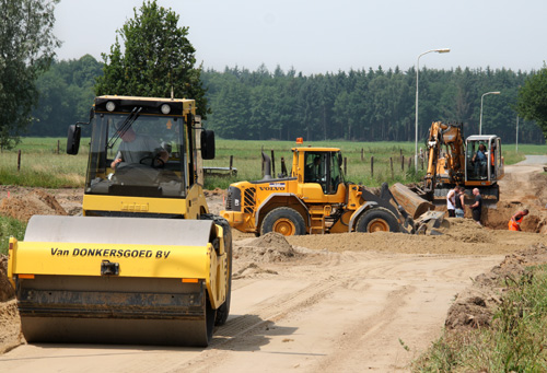 Aanleg rondweg Hummelo (19-6-2013)