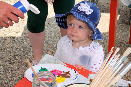 Brocante markt tijdens Vive la France in Hummelo