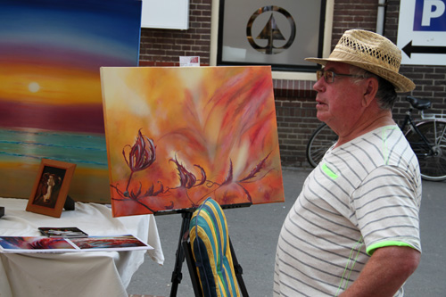 Brocante markt tijdens Vive la France in Hummelo