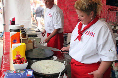 Brocante markt tijdens Vive la France in Hummelo