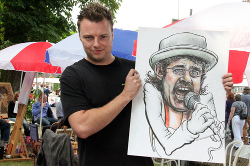 Brocante markt tijdens Vive la France in Hummelo