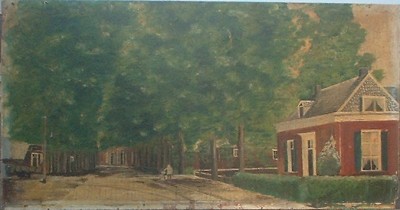 Schilderij Zutphenseweg (collectie Chris Lenderink; jaartal onbekend)