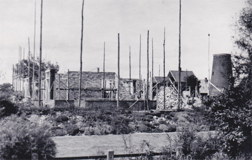herbouw villa het zand na brand in 1936